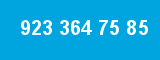 923 364 75 85 923 364 75 85